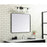 Elegant Decor Evermore Soft Corner Rectangular Mirror 30X36", Black