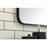 Elegant Decor Evermore Soft Corner Rectangular Mirror 30X36", Black