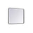 Elegant Decor Evermore Soft Corner Rectangular Mirror 30X36", Black
