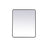Elegant Decor Evermore Soft Corner Rectangular Mirror 30X36", Black