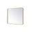 Elegant Decor Evermore Soft Corner Rectangular Mirror 30X36", Brass
