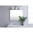 Elegant Decor Evermore Soft Corner Rectangular Mirror 30X36", Silver