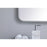 Elegant Decor Evermore Soft Corner Rectangular Mirror 30X36", Silver