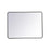 Elegant Decor Evermore Soft Corner Rectangular Mirror 30X40", Black