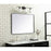 Elegant Decor Evermore Soft Corner Rectangular Mirror 30X40", Black
