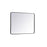 Elegant Decor Evermore Soft Corner Rectangular Mirror 30X40", Black