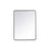 Elegant Decor Evermore Soft Corner Rectangular Mirror 30X40", Black