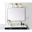 Elegant Decor Evermore Soft Corner Rectangular Mirror 30X40", Brass