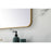 Elegant Decor Evermore Soft Corner Rectangular Mirror 30X40", Brass