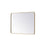 Elegant Decor Evermore Soft Corner Rectangular Mirror 30X40", Brass