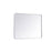 Elegant Decor Evermore Soft Corner Rectangular Mirror 30X40", Silver
