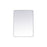 Elegant Decor Evermore Soft Corner Rectangular Mirror 30X40", Silver