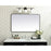 Elegant Decor Evermore Soft Corner Rectangular Mirror 30X48", Black