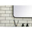 Elegant Decor Evermore Soft Corner Rectangular Mirror 30X48", Black