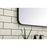 Elegant Decor Evermore Soft Corner Rectangular Mirror 30X48", Black
