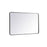 Elegant Decor Evermore Soft Corner Rectangular Mirror 30X48", Black