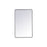 Elegant Decor Evermore Soft Corner Rectangular Mirror 30X48", Black