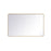 Elegant Decor Evermore Soft Corner Rectangular Mirror 30X48", Brass - MR803048BR