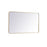 Elegant Decor Evermore Soft Corner Rectangular Mirror 30X48", Brass