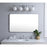 Elegant Decor Evermore Soft Corner Rectangular Mirror 30X48", Silver