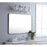 Elegant Decor Evermore Soft Corner Rectangular Mirror 30X48", Silver