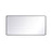 Elegant Decor Evermore Soft Corner Rectangular Mirror 30X60", Black