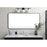Elegant Decor Evermore Soft Corner Rectangular Mirror 30X60", Black