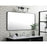 Elegant Decor Evermore Soft Corner Rectangular Mirror 30X60", Black