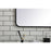Elegant Decor Evermore Soft Corner Rectangular Mirror 30X60", Black