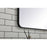 Elegant Decor Evermore Soft Corner Rectangular Mirror 30X60", Black