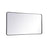 Elegant Decor Evermore Soft Corner Rectangular Mirror 30X60", Black