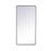 Elegant Decor Evermore Soft Corner Rectangular Mirror 30X60", Black