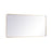 Elegant Decor Evermore Soft Corner Rectangular Mirror 30X60", Brass