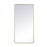 Elegant Decor Evermore Soft Corner Rectangular Mirror 30X60", Brass