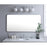 Elegant Decor Evermore Soft Corner Rectangular Mirror 30X60", Silver