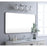 Elegant Decor Evermore Soft Corner Rectangular Mirror 30X60", Silver