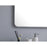 Elegant Decor Evermore Soft Corner Rectangular Mirror 30X60", Silver
