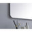 Elegant Decor Evermore Soft Corner Rectangular Mirror 30X60", Silver