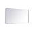 Elegant Decor Evermore Soft Corner Rectangular Mirror 30X60", Silver