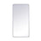 Elegant Decor Evermore Soft Corner Rectangular Mirror 30X60", Silver