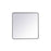 Elegant Decor Evermore Soft Corner Rectangular Mirror 36X36", Black