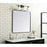 Elegant Decor Evermore Soft Corner Rectangular Mirror 36X36", Black