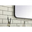 Elegant Decor Evermore Soft Corner Rectangular Mirror 36X36", Black