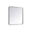 Elegant Decor Evermore Soft Corner Rectangular Mirror 36X36", Black