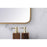 Elegant Decor Evermore Soft Corner Rectangular Mirror 36X36", Brass