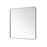 Elegant Decor Evermore Soft Corner Rectangular Mirror 36X36", Brass