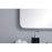 Elegant Decor Evermore Soft Corner Rectangular Mirror 36X36", Silver