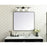 Elegant Decor Evermore Soft Corner Rectangular Mirror 36X40", Black