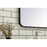 Elegant Decor Evermore Soft Corner Rectangular Mirror 36X40", Black