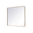 Elegant Decor Evermore Soft Corner Rectangular Mirror 36X40", Brass